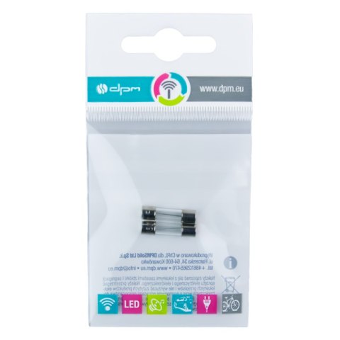 Bezpiecznik szklany, 20 mm, 1A, 2 szt. DPM