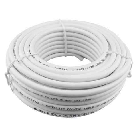 Kabel koncentryczny RG6 1 mm CCS, 15 m DPM