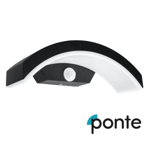 Kinkiet LED zewnętrzny z czujnikiem ruchu, 12 W, 1100 lm, 4000 K, IP65, PONTE PONTE