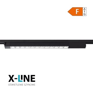 Lampa szynowa LED liniowa, 30 W, 2400 lm, 4000 K, czarny, X-LINE DPM