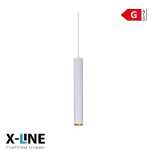 Lampa wisząca szynowa, 12 W, 960 lm, 4000 K, 30 cm, biała, X-LINE DPM