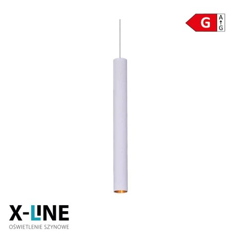 Lampa wisząca szynowa, 12 W, 960 lm, 4000 K, 60 cm, biała, X-LINE DPM