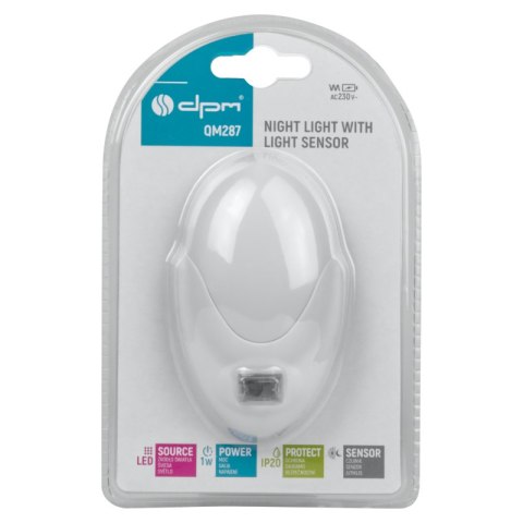 Lampka nocna LED z czujnikiem zmierzchu DPM