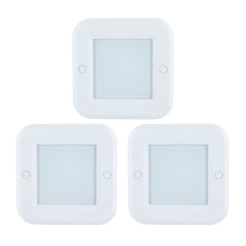 Lampki LED podszafkowe z czujnikiem ruchowym, kwadratowe DPM