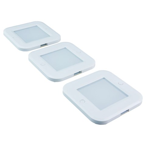 Lampki LED podszafkowe z czujnikiem ruchowym, kwadratowe DPM