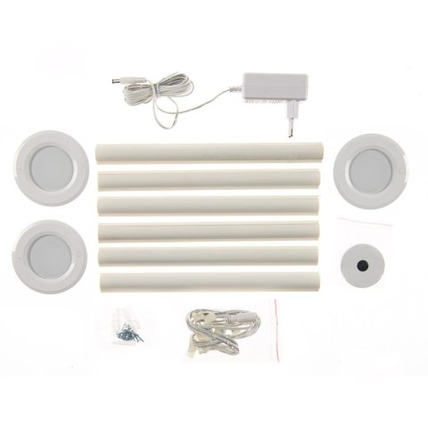 Lampki LED podszafkowe z czujnikiem ruchowym, okrągłe DPM