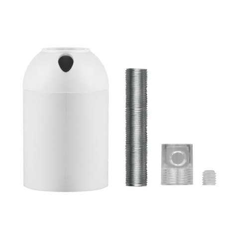 Metalowa oprawka do żarówki E27, inox DPM