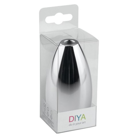 Metalowa oprawka do żarówki E27, inox DPM