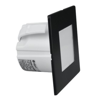 Oprawa LED schodowa, kwadratowa, czarny mat DPM