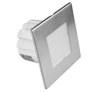 Oprawa LED schodowa, kwadratowa, srebrna DPM