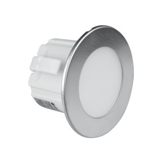 Oprawa LED schodowa, okrągła, srebrna DPM