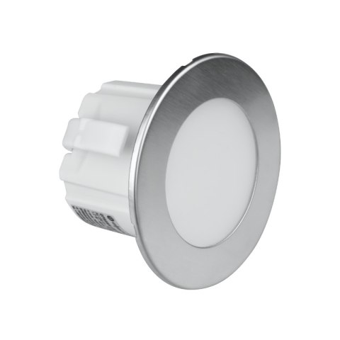 Oprawa LED schodowa, okrągła, srebrna DPM