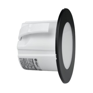 Oprawa schodowa LED, okrągła, czarny mat DPM