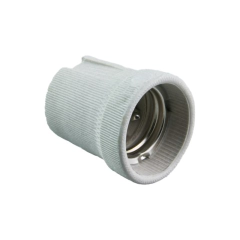 Oprawka E27, ceramiczna, biała DPM