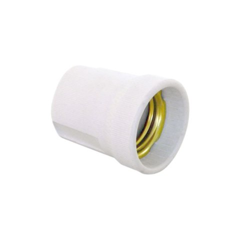 Oprawka E27, ceramiczna, biała DPM