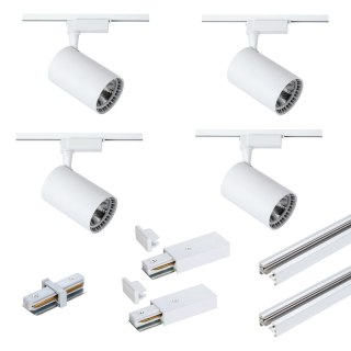 Oświetlenie szynowe - zestaw 4 x 5 W, biały, X-LINE DPM