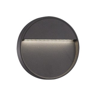 Plafon LED zewnętrzny, IP54, 6 W, 245 lm, 4000 K, okrągły, czarny DPM