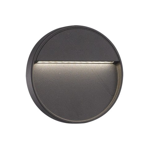 Plafon LED zewnętrzny, IP54, 6 W, 245 lm, 4000 K, okrągły, czarny DPM