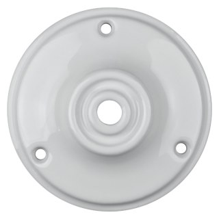 Podsufitka ceramiczna okrągła, biała DPM