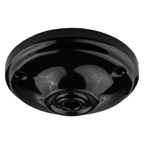 Podsufitka ceramiczna okrągła, czarna DPM