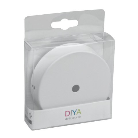 Podsufitka metalowa pojedyncza okrągła, biała DPM