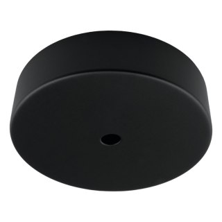 Podsufitka metalowa pojedyncza okrągła, czarna DPM