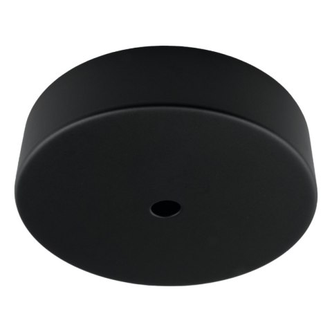 Podsufitka metalowa pojedyncza okrągła, czarna DPM