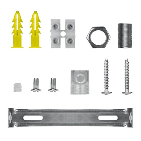 Podsufitka metalowa pojedyncza okrągła, inox DPM