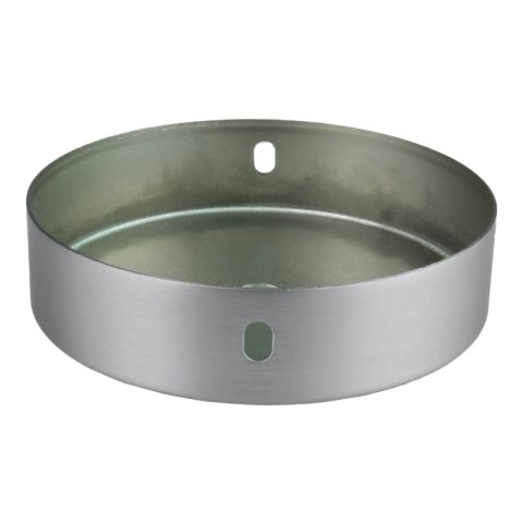 Podsufitka metalowa pojedyncza okrągła, metal szczotkowany DPM