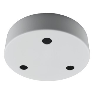 Podsufitka metalowa potrójna okrągła, biała DPM