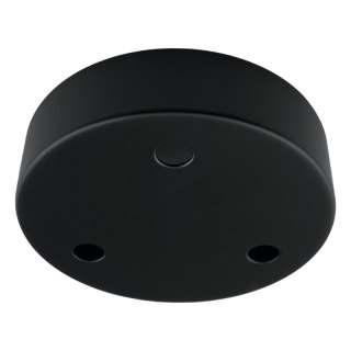 Podsufitka metalowa potrójna okrągła, czarna DPM