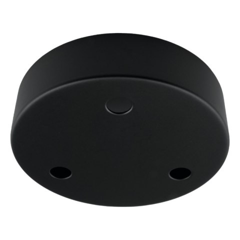 Podsufitka metalowa potrójna okrągła, czarna DPM