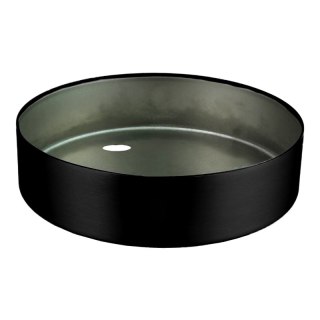 Podsufitka metalowa potrójna okrągła, czarna DPM