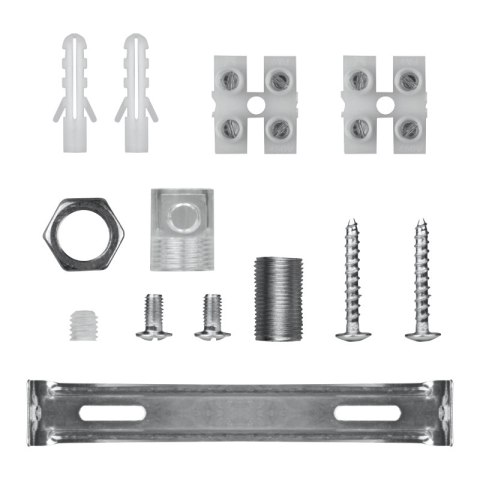 Podsufitka metalowa potrójna okrągła, czarna DPM