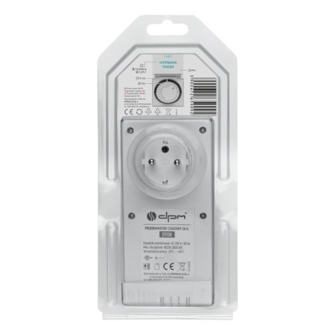 Programator czasowy analogowy, 24 h, IP44 DPM