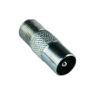 Przejście gniazdo F - wtyk TV