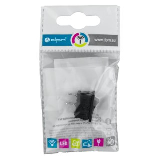 Przełącznik klawiszowy, 1 tor, 3 A, czarny DPM