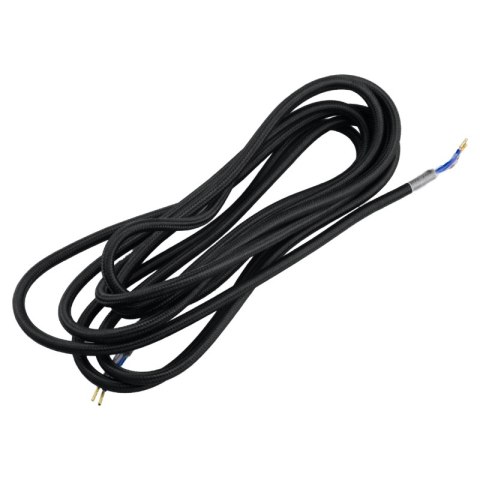 Przewód elektryczny w oplocie, 2 x 0,75 mm2, czarny, 3 m DPM