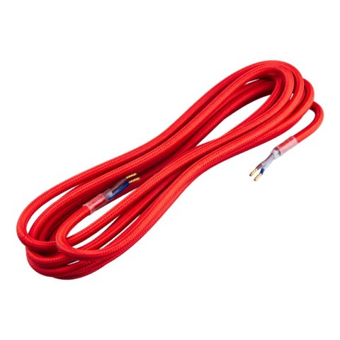 Przewód elektryczny w oplocie, 2 x 0,75 mm2, czerwony, 3 m DPM