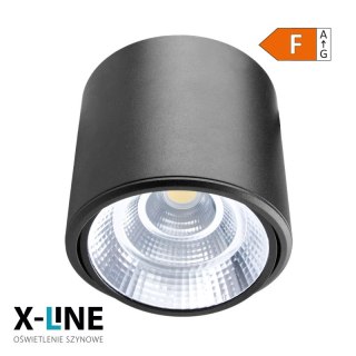 Reflektor LED punktowy regulowany, 20 W, 1600 lm, 4000 K, czarny DPM