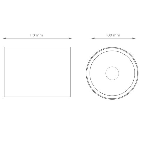 Reflektor LED punktowy regulowany, 20 W, 1600 lm, 4000 K, czarny DPM