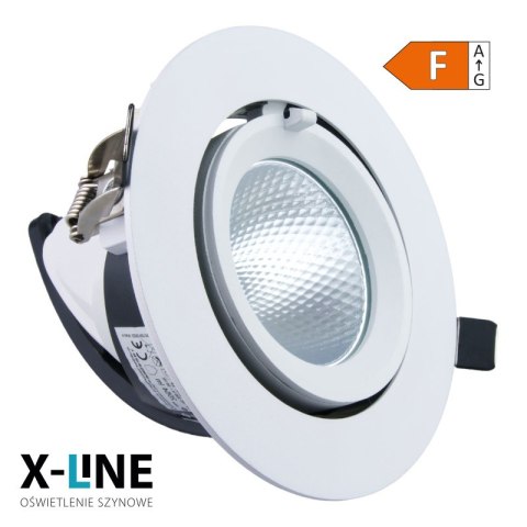 Reflektor LED punktowy regulowany, podtynkowy, 20 W, 1600 lm, 4000 K, biały, X-LINE DPM