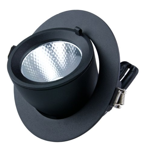 Reflektor LED punktowy regulowany, podtynkowy, 20 W, 1600 lm, 4000 K, czarny, X-LINE DPM
