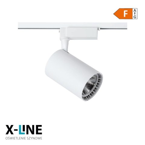 Reflektor szynowy, 10 W, 886 lm, 4100 K, biały, X-LINE DPM