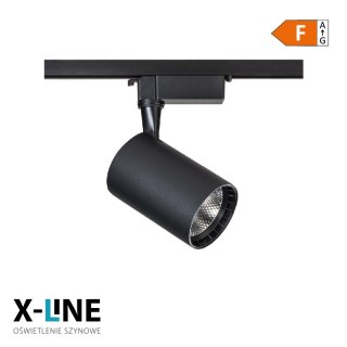 Reflektor szynowy, 10 W, 886 lm, 4100 K, czarny, X-LINE DPM