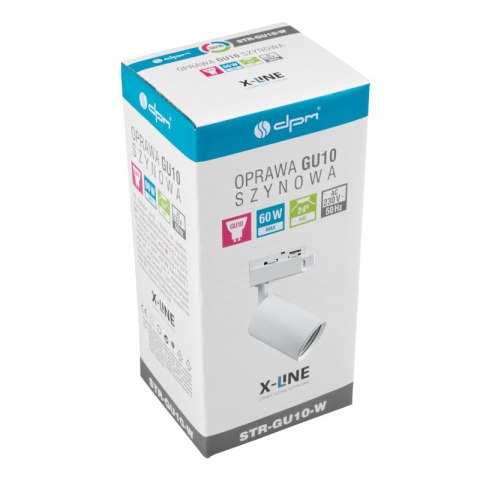 Reflektor szynowy GU10, biały, X-LINE DPM