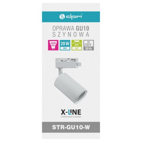 Reflektor szynowy GU10, biały, X-LINE DPM