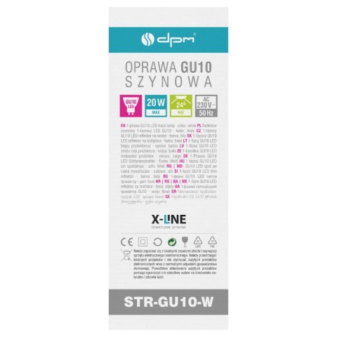 Reflektor szynowy GU10, biały, X-LINE DPM