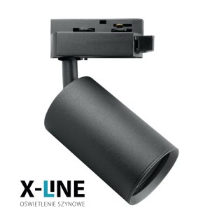 Reflektor szynowy GU10, czarny, X-LINE DPM