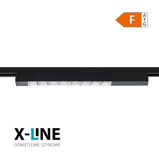 Reflektor szynowy LED liniowy, 20 W, 1500 lm, 4000 K, czarny, X-LINE DPM